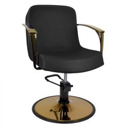  GABBIANO Kadeřnická židle zlatá BOLONIA - černá