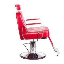 Barber židle HOMER BH-31237 - červená