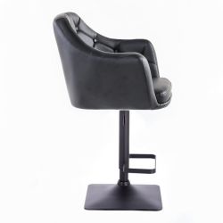 Barová židle ANDORA na černé základně - černá