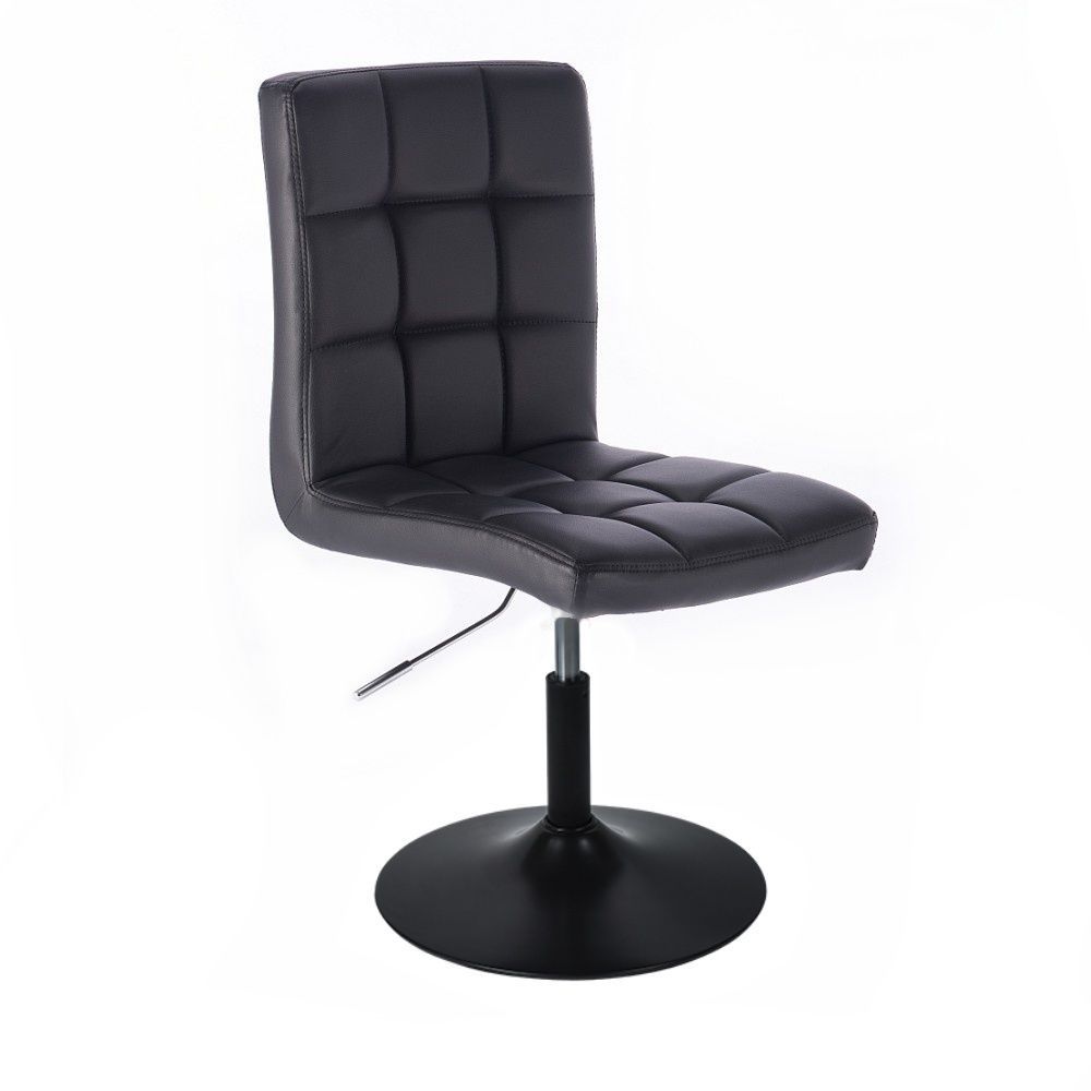 Kosmetická židle TOLEDO na černém talíři - černá