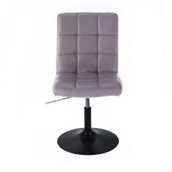 Kosmetická židle TOLEDO na černém talíři - šedá