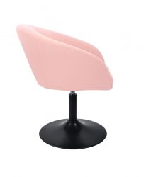 Kosmetická židle VENICE na černém talíři - růžová