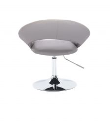 Židle NAPOLI na stříbrném talíři - šedá