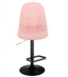 Barová židle SAMSON na černém talíři - růžová