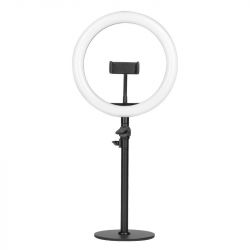 Prstencová lampa RING 10" 8 W LED černá