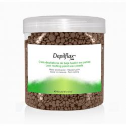 Tvrdý depilační vosk DEPIFLAX 600g - čokoládový