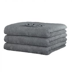 Froté ručník s logem SYIS 50x100 - šedý