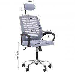 Kancelářská židle QS-02 - šedá