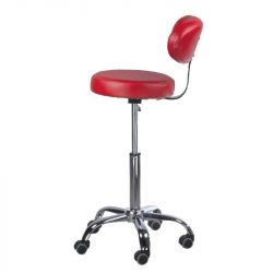 Kosmetická stolička s opěrátkem BD-9934 červená