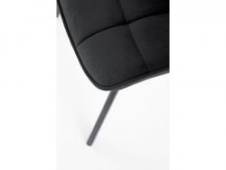 Kosmetická židle ORLEN VELUR - černá
