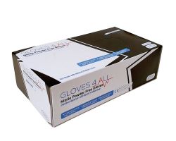GLOVES4ALL Lékařské nitrilové rukavice bílé M - 100ks